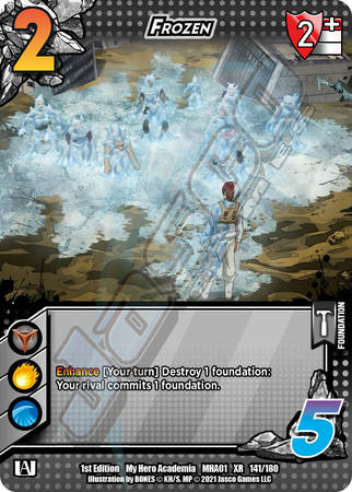 Frozen MHA01 141 180 XR Extra Rare 1st Edition Frozen MHA01 141 180 XR Extra Rare 1st Edition