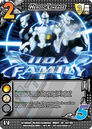 Heroic Lineage MHA01 152 180 XR Extra Rare 1st Edition My Hero Academia Extra Rare Singles Heroic Lineage MHA01 152 180 XR Extra Rare 1st Edition My Hero Academia Extra Rare Singles