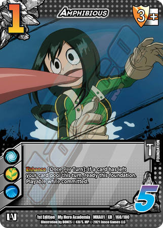 Amphibious MHA01 168 180 XR Extra Rare 1st Edition Amphibious MHA01 168 180 XR Extra Rare 1st Edition