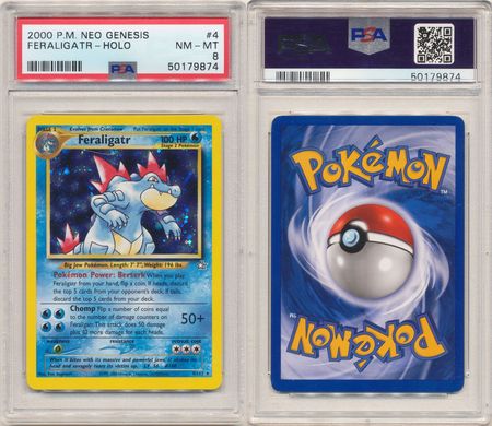 Feraligatr 4 111 PSA NM MT 8 Holo Rare Unlimited Neo Genesis 9874 Neo Genesis Unlimited Singles Feraligatr 4 111 PSA NM MT 8 Holo Rare Unlimited Neo Genesis 9874 Neo Genesis Unlimited Singles