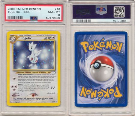 Togetic 16 111 PSA NM MT 8 Holo Rare Unlimited Neo Genesis 9886 Neo Genesis Unlimited Singles Togetic 16 111 PSA NM MT 8 Holo Rare Unlimited Neo Genesis 9886 Neo Genesis Unlimited Singles