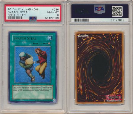 Snatch Steal SRL 036 PSA 8 NM MT Ultra Rare 7869 PSA Graded Yugioh Cards Snatch Steal SRL 036 PSA 8 NM MT Ultra Rare 7869 PSA Graded Yugioh Cards
