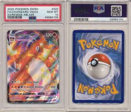 Charizard VMAX 020 189 PSA 10 GEM MT Ultra Rare Darkness Ablaze 4105 Sword Shield Darkness Ablaze Singles Charizard VMAX 020 189 PSA 10 GEM MT Ultra Rare Darkness Ablaze 4105 Sword Shield Darkness Ablaze Singles