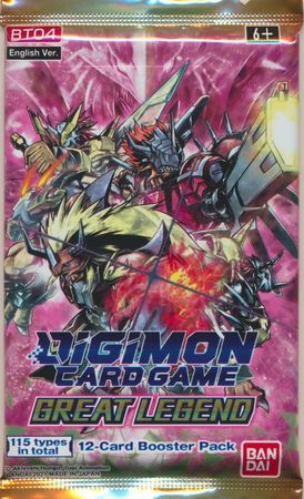 Digimon Card Game Great Legend Booster Pack All Digimon Sealed Product Digimon Card Game Great Legend Booster Pack All Digimon Sealed Product