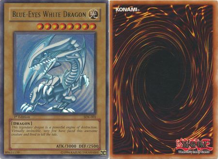 Blue-Eyes White Dragon - SDK-001 - Damaged - Ultra Rare 1st Edition - 21534