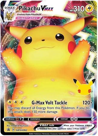 Carta Pokémon Pikachu Vmax Português Original