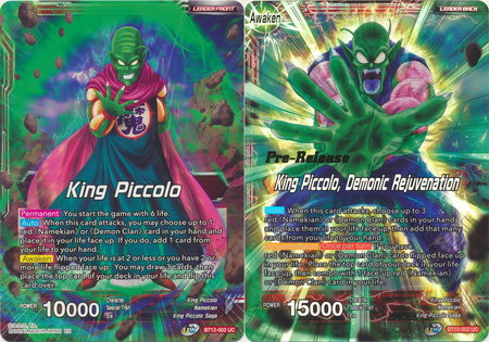 King Piccolo King Piccolo Demonic Rejuvenation BT12 002 Foil Pre Release Promo Dragon Ball Super Pre Release Promos King Piccolo King Piccolo Demonic Rejuvenation BT12 002 Foil Pre Release Promo Dragon Ball Super Pre Release Promos