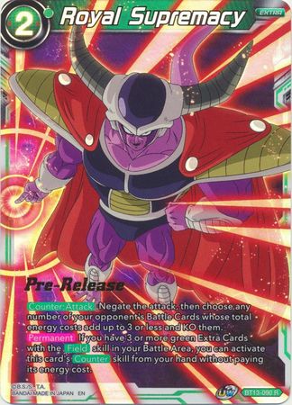 Royal Supremacy BT13 090 Foil Pre Release Promo Royal Supremacy BT13 090 Foil Pre Release Promo