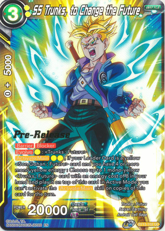SS Trunks to Change the Future BT13 102 Foil Pre Release Promo Dragon Ball Super Pre Release Promos SS Trunks to Change the Future BT13 102 Foil Pre Release Promo Dragon Ball Super Pre Release Promos