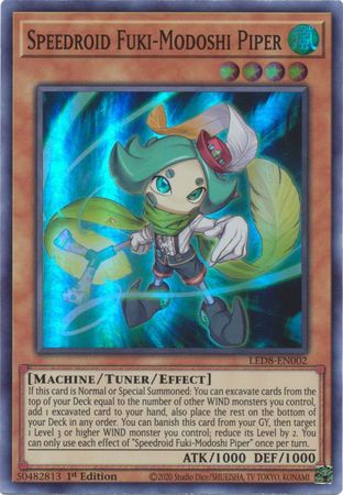 Speedroid Fuki Modoshi Piper LED8 EN002 Super Rare 1st Edition Speedroid Fuki Modoshi Piper LED8 EN002 Super Rare 1st Edition
