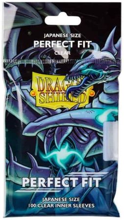 Dragon Shield Japanese Size Clear 100ct Perfect Fit Inner Sleeves (AT