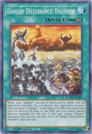 Danger Disturbance Disorder BODE EN097 Common 1st Edition Burst of Destiny 1st Edition Singles Danger Disturbance Disorder BODE EN097 Common 1st Edition Burst of Destiny 1st Edition Singles