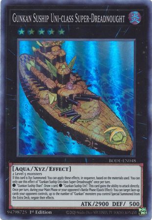 Gunkan Suship Uni class Super Dreadnought BODE EN048 Super Rare 1st Edition Burst of Destiny 1st Edition Singles Gunkan Suship Uni class Super Dreadnought BODE EN048 Super Rare 1st Edition Burst of Destiny 1st Edition Singles