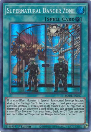 Supernatural Danger Zone BODE EN067 Super Rare 1st Edition Burst of Destiny 1st Edition Singles Supernatural Danger Zone BODE EN067 Super Rare 1st Edition Burst of Destiny 1st Edition Singles