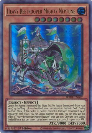 Heavy Beetrooper Mighty Neptune BODE EN087 Ultra Rare 1st Edition Burst of Destiny 1st Edition Singles Heavy Beetrooper Mighty Neptune BODE EN087 Ultra Rare 1st Edition Burst of Destiny 1st Edition Singles