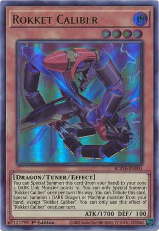 Rokket Caliber BODE EN001 Ultra Rare 1st Edition Burst of Destiny 1st Edition Singles Rokket Caliber BODE EN001 Ultra Rare 1st Edition Burst of Destiny 1st Edition Singles