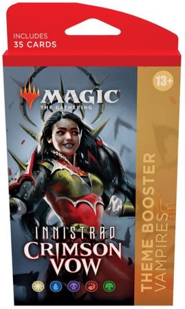 Innistrad Crimson Vow Vampires Theme Booster Pack MTG Magic The Gathering Sealed Product Innistrad Crimson Vow Vampires Theme Booster Pack MTG Magic The Gathering Sealed Product