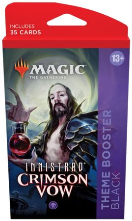 Innistrad Crimson Vow Black Theme Booster Pack MTG Magic The Gathering Sealed Product Innistrad Crimson Vow Black Theme Booster Pack MTG Magic The Gathering Sealed Product