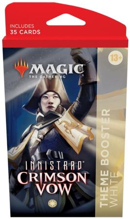 Innistrad Crimson Vow White Theme Booster Pack MTG Magic The Gathering Sealed Product Innistrad Crimson Vow White Theme Booster Pack MTG Magic The Gathering Sealed Product