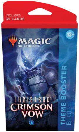 Innistrad Crimson Vow Blue Theme Booster Pack MTG Magic The Gathering Sealed Product Innistrad Crimson Vow Blue Theme Booster Pack MTG Magic The Gathering Sealed Product