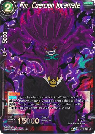 Fin Coercion Incarnate BT15 128 Super Rare Fin Coercion Incarnate BT15 128 Super Rare