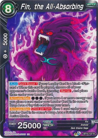 Fin the All Absorbing BT15 127 Rare Fin the All Absorbing BT15 127 Rare