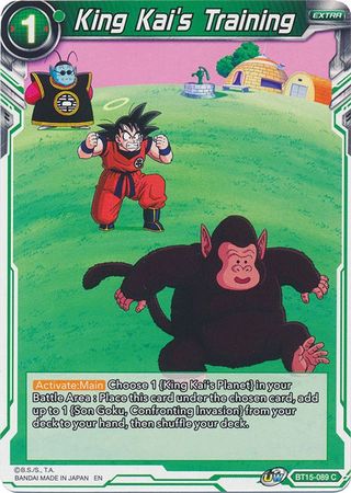 King Kai s Training BT15 089 Common UW Series 6 Saiyan Showdown Singles King Kai s Training BT15 089 Common UW Series 6 Saiyan Showdown Singles