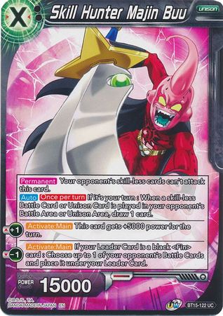 Skill Hunter Majin Buu BT15 122 Uncommon UW Series 6 Saiyan Showdown Singles Skill Hunter Majin Buu BT15 122 Uncommon UW Series 6 Saiyan Showdown Singles