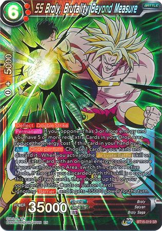 Son Gohan vs Broly legendary super saiyan metallic plastic card super rare