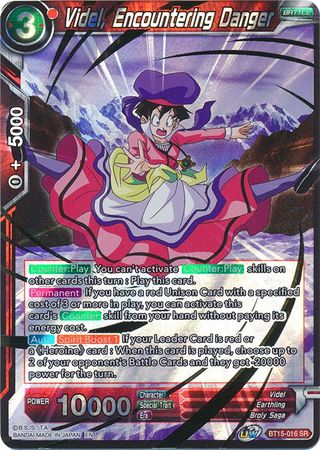 Videl Encountering Danger BT15 016 Super Rare UW Series 6 Saiyan Showdown Singles Videl Encountering Danger BT15 016 Super Rare UW Series 6 Saiyan Showdown Singles
