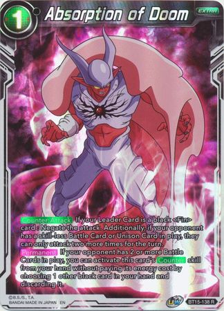 Absorption of Doom BT15 138 Rare Foil Absorption of Doom BT15 138 Rare Foil