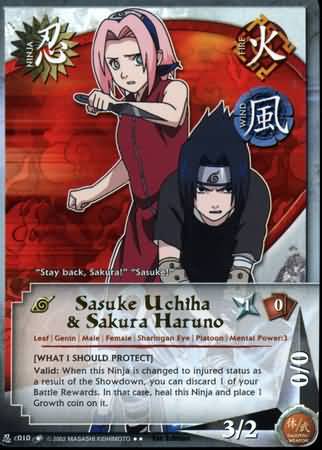 Sasuke Uchiha Sakura Haruno N C010 Rare Naruto Quest For Power Sasuke Uchiha Sakura Haruno N C010 Rare Naruto Quest For Power