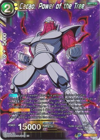 Cacao Power of the Tree BT15 111 Rare Foil UW Series 6 Saiyan Showdown Foil Singles Cacao Power of the Tree BT15 111 Rare Foil UW Series 6 Saiyan Showdown Foil Singles