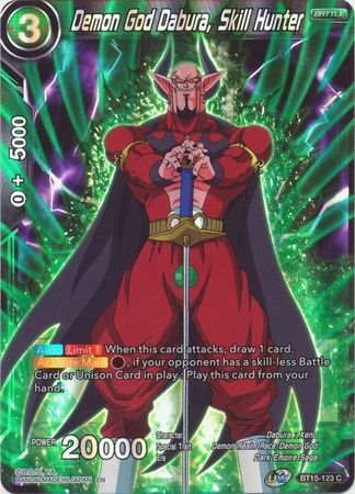 Demon God Dabura Skill Hunter BT15 123 Common Foil Demon God Dabura Skill Hunter BT15 123 Common Foil