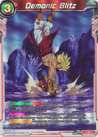 Demonic Blitz BT15 027 Uncommon Foil UW Series 6 Saiyan Showdown Foil Singles Demonic Blitz BT15 027 Uncommon Foil UW Series 6 Saiyan Showdown Foil Singles