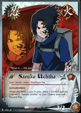 Sasuke Uchiha N C002 Common Naruto Quest For Power Sasuke Uchiha N C002 Common Naruto Quest For Power