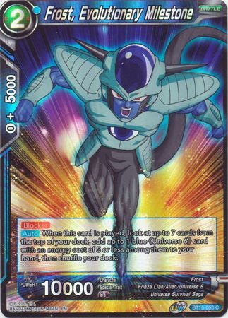 Frost Evolutionary Milestone BT15 053 Common Foil Frost Evolutionary Milestone BT15 053 Common Foil