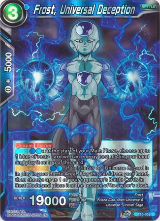Frost Universal Deception BT15 052 Common Foil UW Series 6 Saiyan Showdown Foil Singles Frost Universal Deception BT15 052 Common Foil UW Series 6 Saiyan Showdown Foil Singles