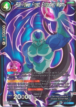 Full Power Frost Embodied Might BT15 051 Uncommon Foil UW Series 6 Saiyan Showdown Foil Singles Full Power Frost Embodied Might BT15 051 Uncommon Foil UW Series 6 Saiyan Showdown Foil Singles
