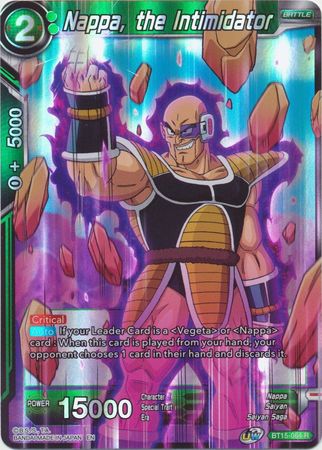 Nappa the Intimidator BT15 084 Rare Foil Nappa the Intimidator BT15 084 Rare Foil