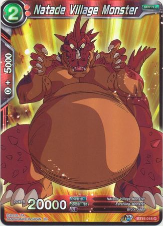 Natade Village Monster BT15 018 Common Foil UW Series 6 Saiyan Showdown Foil Singles Natade Village Monster BT15 018 Common Foil UW Series 6 Saiyan Showdown Foil Singles