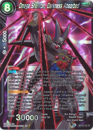 Omega Shenron Darkness Absorbed BT15 131 Rare Foil Omega Shenron Darkness Absorbed BT15 131 Rare Foil