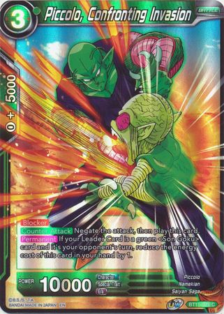 Piccolo Confronting Invasion BT15 076 Common Foil UW Series 6 Saiyan Showdown Foil Singles Piccolo Confronting Invasion BT15 076 Common Foil UW Series 6 Saiyan Showdown Foil Singles