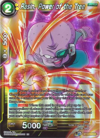 Rasin Power of the Tree BT15 112 Uncommon Foil UW Series 6 Saiyan Showdown Foil Singles Rasin Power of the Tree BT15 112 Uncommon Foil UW Series 6 Saiyan Showdown Foil Singles