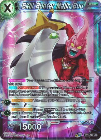 Skill Hunter Majin Buu BT15 122 Uncommon Foil UW Series 6 Saiyan Showdown Foil Singles Skill Hunter Majin Buu BT15 122 Uncommon Foil UW Series 6 Saiyan Showdown Foil Singles