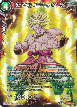 SS Broly, Finishing the Job - Dragonball Super TCG | TrollAndToad