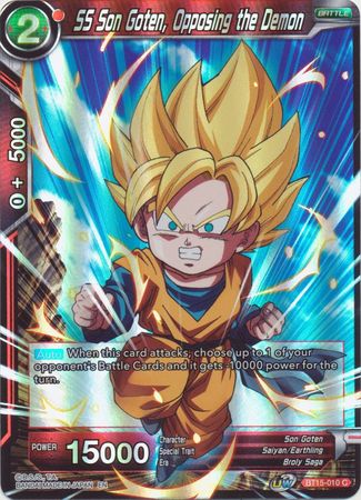 SS Son Goten Opposing the Demon BT15 010 Common Foil UW Series 6 Saiyan Showdown Foil Singles SS Son Goten Opposing the Demon BT15 010 Common Foil UW Series 6 Saiyan Showdown Foil Singles