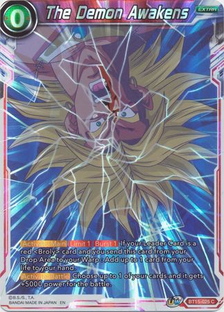 The Demon Awakens BT15 025 Common Foil UW Series 6 Saiyan Showdown Foil Singles The Demon Awakens BT15 025 Common Foil UW Series 6 Saiyan Showdown Foil Singles
