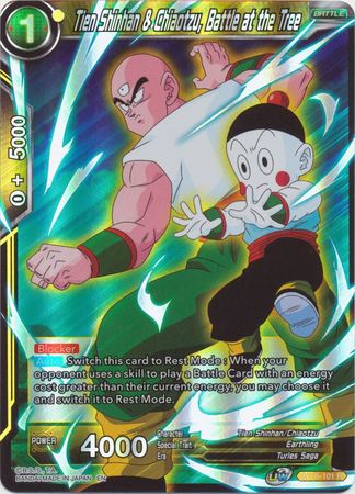 Tien Shinhan Chiaotzu Battle at the Tree BT15 101 Rare Foil UW Series 6 Saiyan Showdown Foil Singles Tien Shinhan Chiaotzu Battle at the Tree BT15 101 Rare Foil UW Series 6 Saiyan Showdown Foil Singles