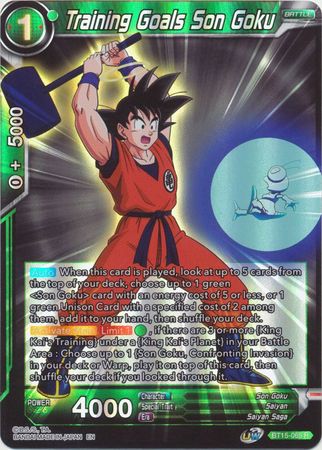 Training Goals Son Goku BT15 069 Rare Foil Training Goals Son Goku BT15 069 Rare Foil